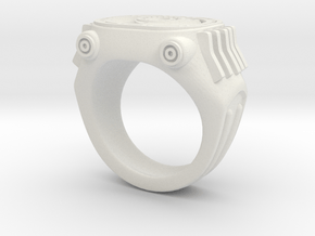 Rotary engine Ring (8.5) in White Natural Versatile Plastic