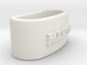 MARTIN 3D Napkin Ring with lauburu in White Natural Versatile Plastic