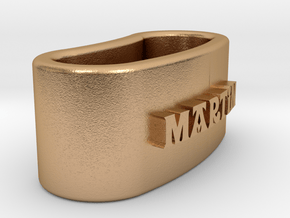 MARTIN 3D Napkin Ring with lauburu in Natural Bronze
