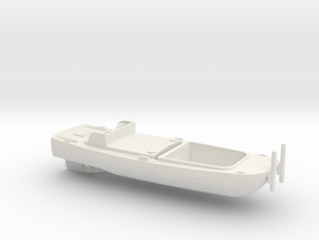 1/87 Scale Army Bridge Erection Boat 1952 in White Natural Versatile Plastic