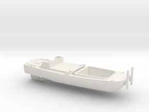 1/100 Scale Army Bridge Erection Boat 1952 in White Natural Versatile Plastic