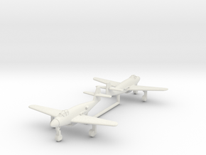 (1:200)(x2) Messerschmitt Me 509 in White Natural Versatile Plastic