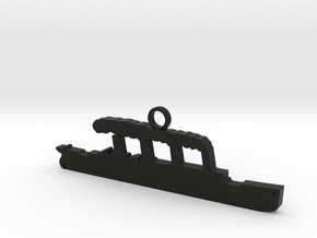 Titanic Pendant: Hull Silhouette in Black Premium Versatile Plastic