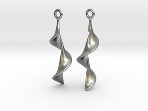 Earrings in Natural Silver