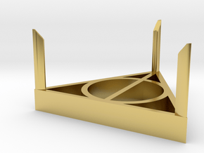 Ring Box Stand in Polished Brass