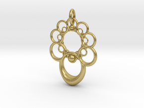 Pendant in Natural Brass