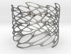 LATTICE bracelet 1.9mm even plated in Natural Silver