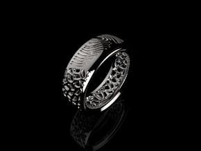 Weding band woman in Natural Silver