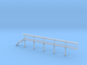 N Scale Tank Car loading Platform 5 End Section in Smooth Fine Detail Plastic