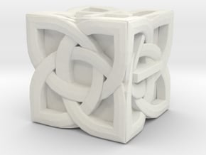 Celtic Fudge / Fate Dice dF - Solid Centre for Pla in White Natural Versatile Plastic