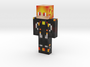 3D_fire_boy | Minecraft toy in Natural Full Color Sandstone