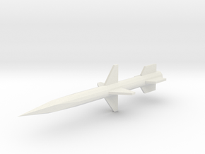 1:24 Miniature American AIM 120 AMRAAM Missile in White Natural Versatile Plastic: 1:24