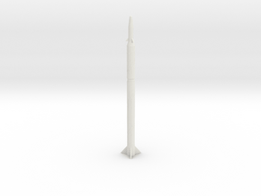1:144 Miniature Agni II Ballistic Missile in White Natural Versatile Plastic: 1:144