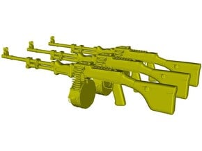 1/16 scale RPD Soviet machineguns x 3 in Clear Ultra Fine Detail Plastic