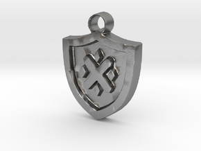 Frollo Coat of Arms pendant in Natural Silver
