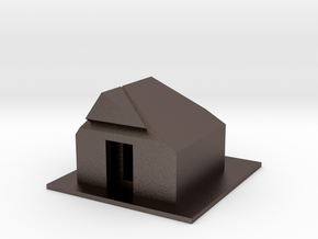 house in Polished Bronzed-Silver Steel