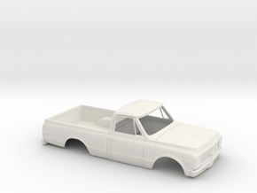 1/16 1970-72  Chevy C-Series Short Bed Kit in White Natural Versatile Plastic