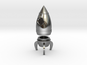 Rocket Container in Polished Silver: Extra Small
