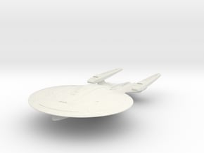 Sojourner Class BattleCruiser 6" in White Natural Versatile Plastic