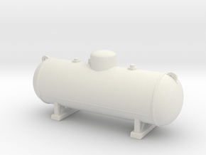 Propane tank 500 gallon. O Scale (1:43) in White Natural Versatile Plastic