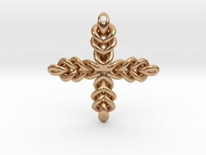 Knot Cross in Polished Bronze