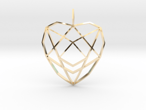 Crystalline Heart Matrix (Curved) in 14K Yellow Gold