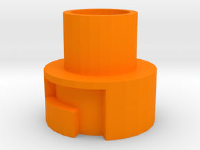 Modulus Barrel Adapter for Nerf Disruptor in Orange Processed Versatile Plastic