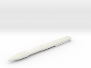1:288 Miniature Atlas V 401 Rocket in White Natural Versatile Plastic: 1:288
