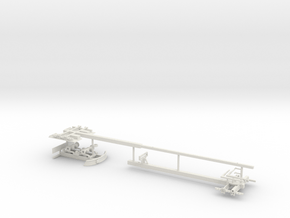 1/50th Expanding steerable pipe trailer in White Natural Versatile Plastic