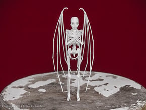 Vampire Skeleton in White Natural Versatile Plastic