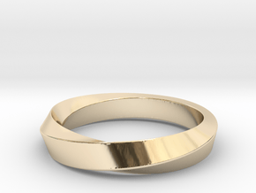 iRiffle Mobius Narrow Ring I（Size 13) in 14K Yellow Gold