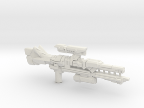 Universe Rail Laser Rifle (3mm, 5mm) in White Natural Versatile Plastic: Medium
