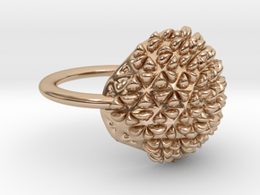 TISS Ring V1f nylon-plated in 14k Rose Gold Plated Brass