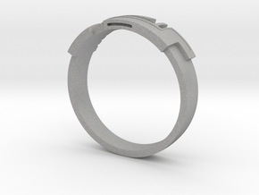 Digital Ring Male in Aluminum