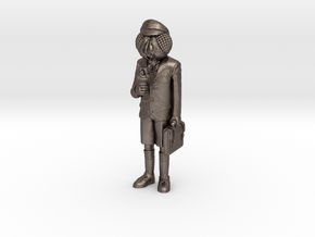 Flyboy Miniature in Polished Bronzed-Silver Steel