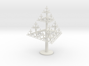Tetrahedral Tree in White Natural Versatile Plastic
