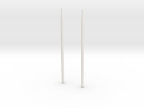 drum sticks.obj in White Natural Versatile Plastic