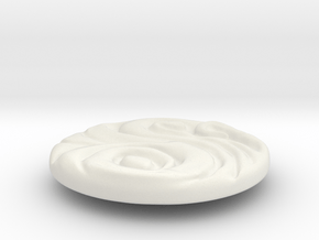 2019_pieza_01_with_ring 5.3cm in White Natural Versatile Plastic