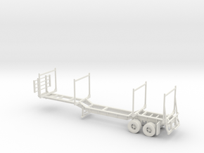 Timber Trailer Dropped Center With Wheels Fixed 1- in White Natural Versatile Plastic