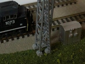N Scale 2x Relay Shed 2 in Tan Fine Detail Plastic