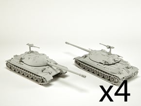 IS-7 Heavy Tank Scale: 1:285 (x4) in Smooth Fine Detail Plastic
