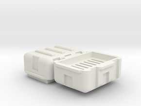 Micro SD Storage Hard Case in White Natural Versatile Plastic