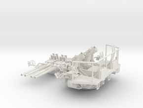 1/32 40mm Bofors Quad mount in White Natural Versatile Plastic