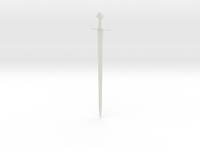 1/3 Scale ULFBERHT Sword  in White Natural Versatile Plastic