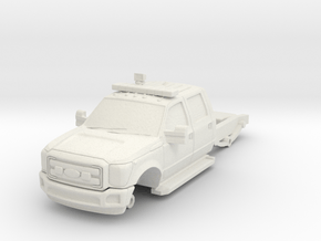 1/87 F550 4 Door Short Chassis in White Natural Versatile Plastic