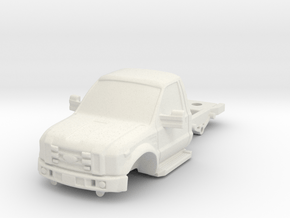 1/87 F450 Medium Chassis in White Natural Versatile Plastic