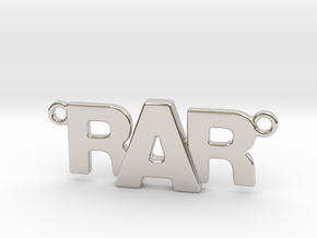 Monogram Pendant RRA in Platinum