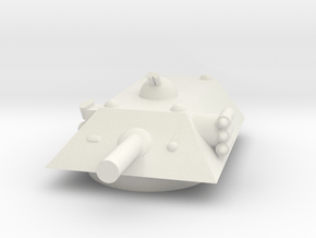 Tiger Heavy Grav Tank MSL Turret 15mm in White Natural Versatile Plastic