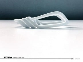 Dyna Bracelet  in White Processed Versatile Plastic