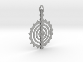 Bicycle_Chain_Sprocket_Pendant in Aluminum